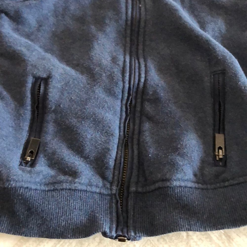 Vince Boys Blue Zip Up Hoodie - Picture 3 of 7